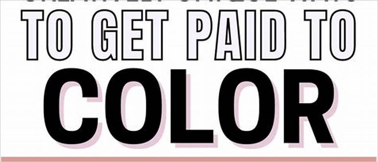 Get paid to colour